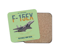Thumbnail for F-15EX Eagle II design on light green 1 piece coaster