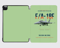 Thumbnail for F-A-18F Super Hornet Block III Two Crew One Strike design on light green ipad tablet case