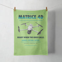 Thumbnail for DJI Matrice 4D design on light green towel