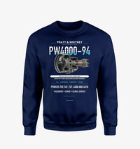 Thumbnail for PW4000-94 design on navy blue sweatshirt