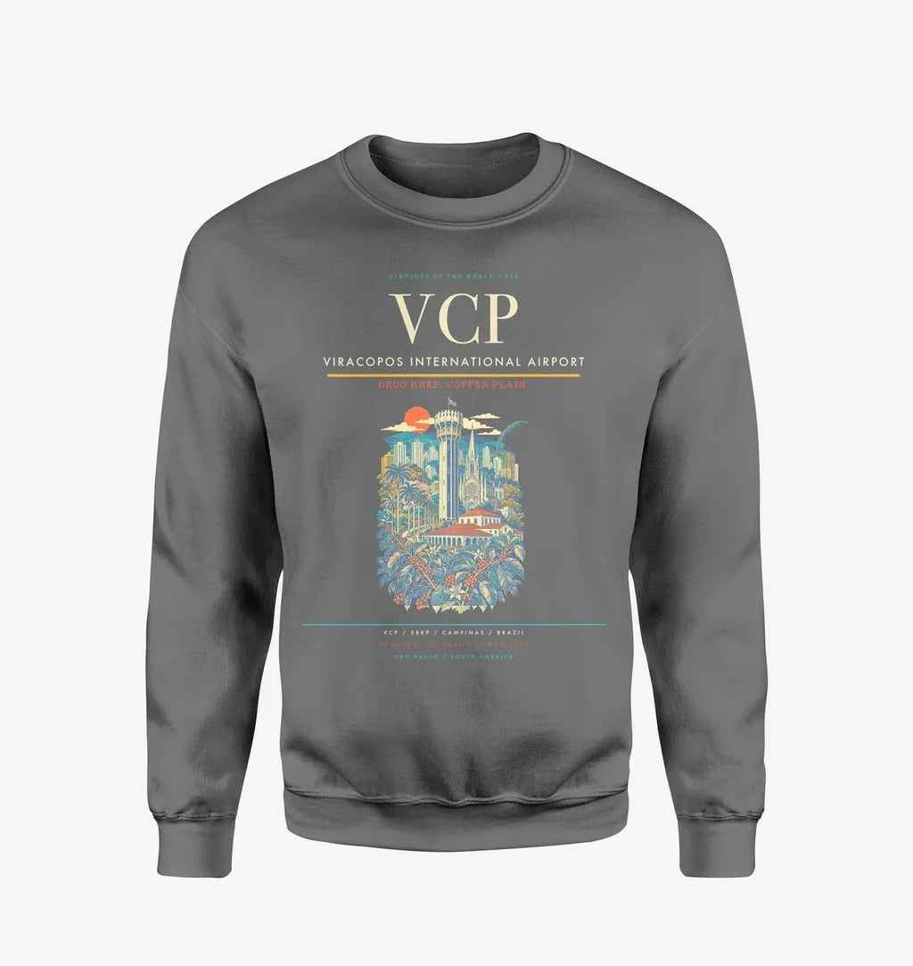 Viracopos International Airport VCP Sweatshirt - Gray