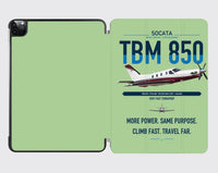 Thumbnail for Socata TBM 850 design on light green ipad tablet case