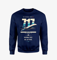 Thumbnail for Boeing 717-200 design on navy blue sweatshirt