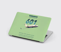 Thumbnail for Bombardier Challenger 601 design on light green MacBook case
