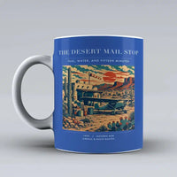Thumbnail for VINTAGE G4151 - The Desert Mail Stop - Ceramic Mug design on blue