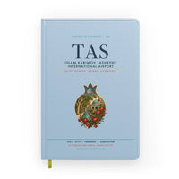 Thumbnail for Islam Karimov Tashkent International Airport (TAS) design on light blue notebook