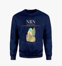 Thumbnail for Weeze Airport (NRN) design on navy blue sweatshirt