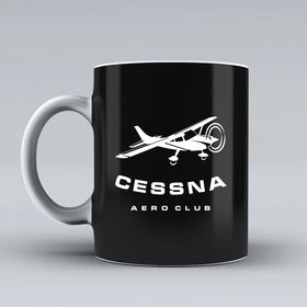 Cessna Aeroclub Ceramic White Mugs