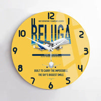 Thumbnail for Airbus BelugaXL / A330-743L design on yellow no frame wall clock