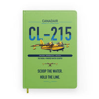 Thumbnail for Canadair CL-215 design on light green notebook