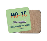 Thumbnail for MQ-1C Gray Eagle ER design on light green 1 piece coaster