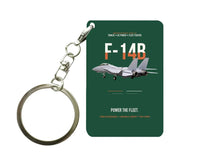 Thumbnail for F-14B TOMCAT Key Chain design on dark green key chain