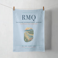 Thumbnail for Taichung International Airport (RMQ) design on light blue towel