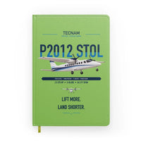 Thumbnail for Tecnam P2012 STOL design on light green notebook
