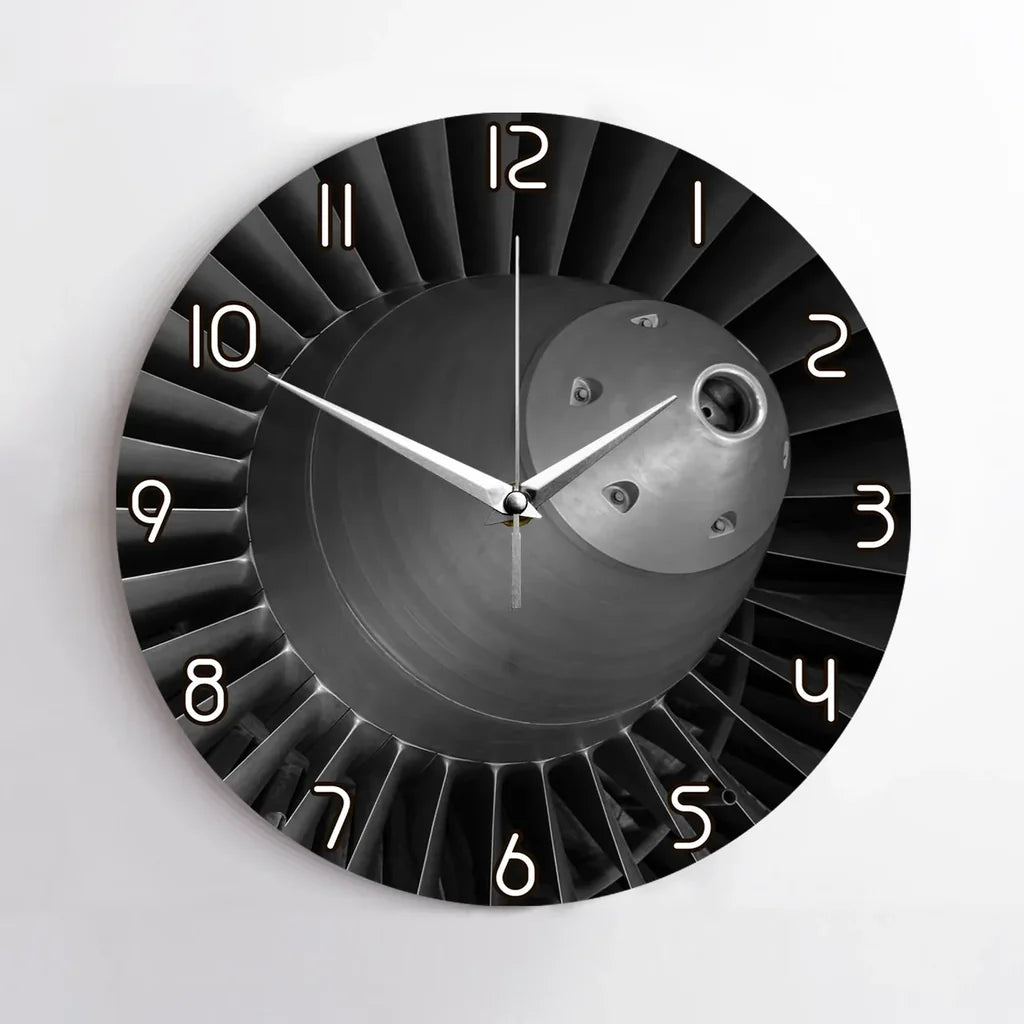 Super View of Jet Engine Wall Clock - view 2