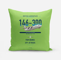 Thumbnail for BAe 146-300 design on light green pillow