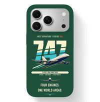 Thumbnail for Boeing 747-400 design on dark green magsafe iphone case
