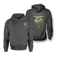Thumbnail for VINTAGE G4490 - The Seed Drop Spring - Double-Side Hoodie design on darkgray double side