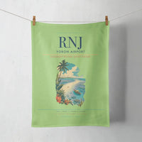 Thumbnail for Yoron Airport (RNJ) design on light green towel
