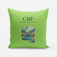 Thumbnail for Chambéry-Savoie Airport (CMF) design on light green pillow