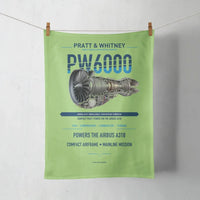 Thumbnail for PW6000 design on light green towel