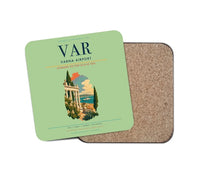 Thumbnail for Varna Airport (VAR) design on light green 1 piece coaster