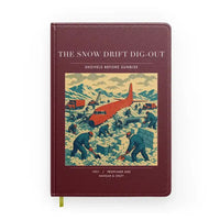 Thumbnail for VINTAGE G4355 - The Snow Drift Dig-Out - Designed Notebooks design on darkred