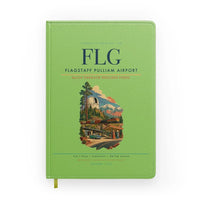 Thumbnail for Flagstaff Pulliam Airport (FLG) design on light green notebook