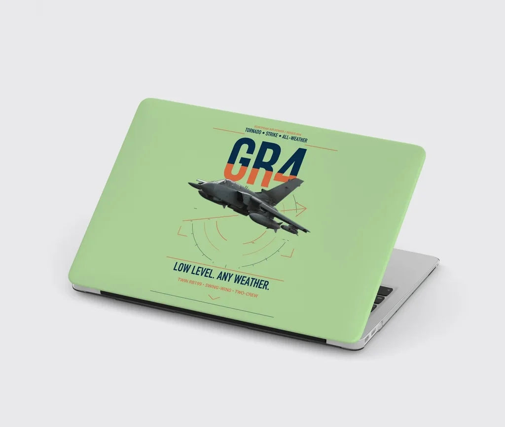 Panavia Tornado GR4 design on light green MacBook case