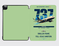 Thumbnail for Boeing 737 MAX 7 design on light green ipad tablet case