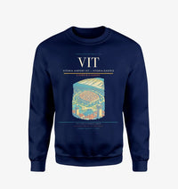 Thumbnail for Vitoria Airport (VIT) design on navy blue sweatshirt