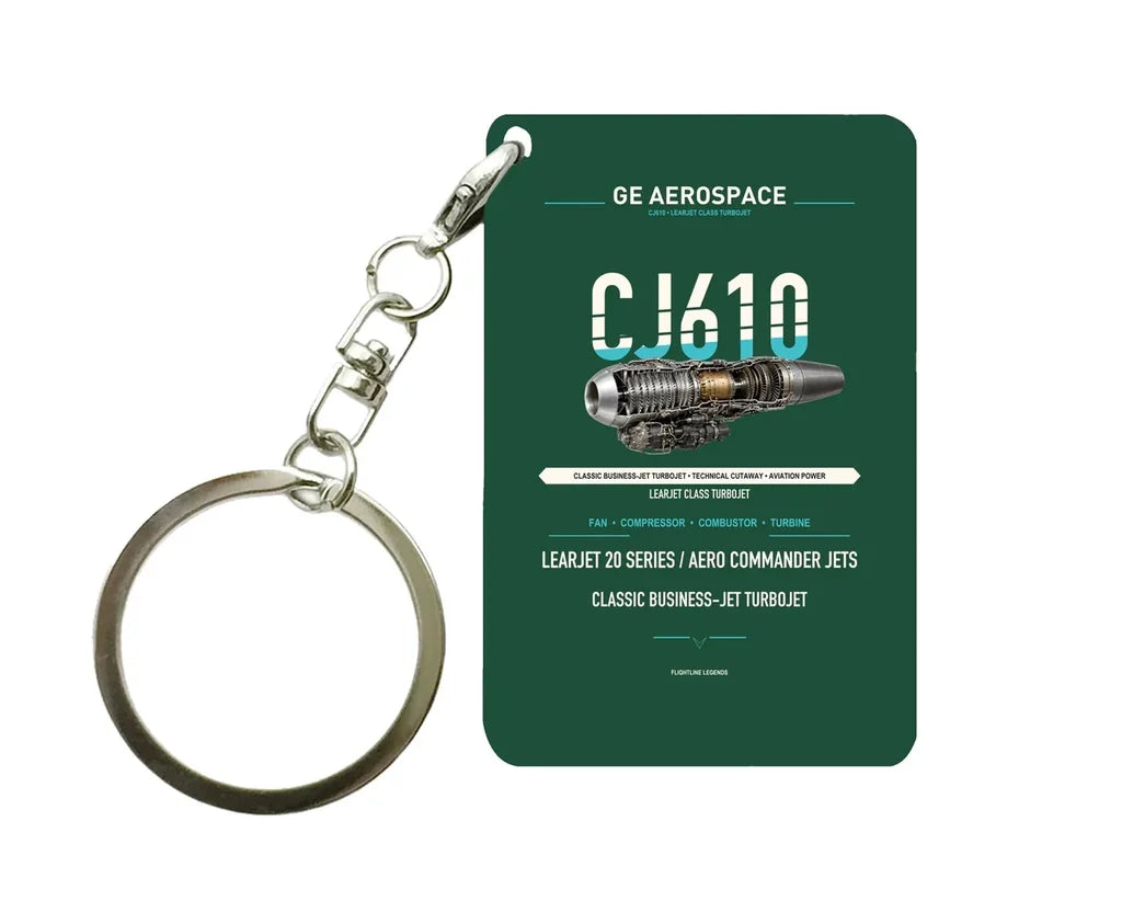CJ610 Key Chain design on dark green key chain