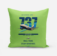 Thumbnail for Boeing 737-500 Classic design on light green pillow