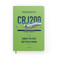 Thumbnail for Bombardier CRJ200 design on light green notebook