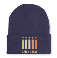 Thumbnail for Colourful Cabin Crew Embroidered Beanie - view 4