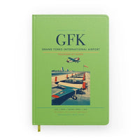 Thumbnail for Grand Forks International Airport (GFK) design on light green notebook