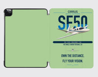 Thumbnail for Cirrus Vision Jet G2+ design on light green ipad tablet case