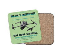 Thumbnail for DJI Mavic 3 Enterprise design on light green 1 piece coaster