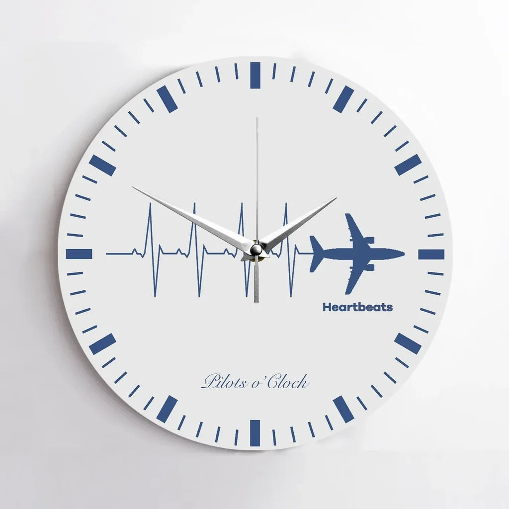 Aviation Heartbeats Wall Clock - view 2