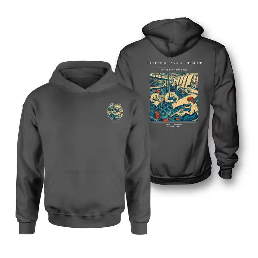 VINTAGE G4168 - The Fabric And Dope Shop - Double-Side Hoodie design on darkgray double side