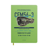 Thumbnail for CFM56-3 design on light green notebook