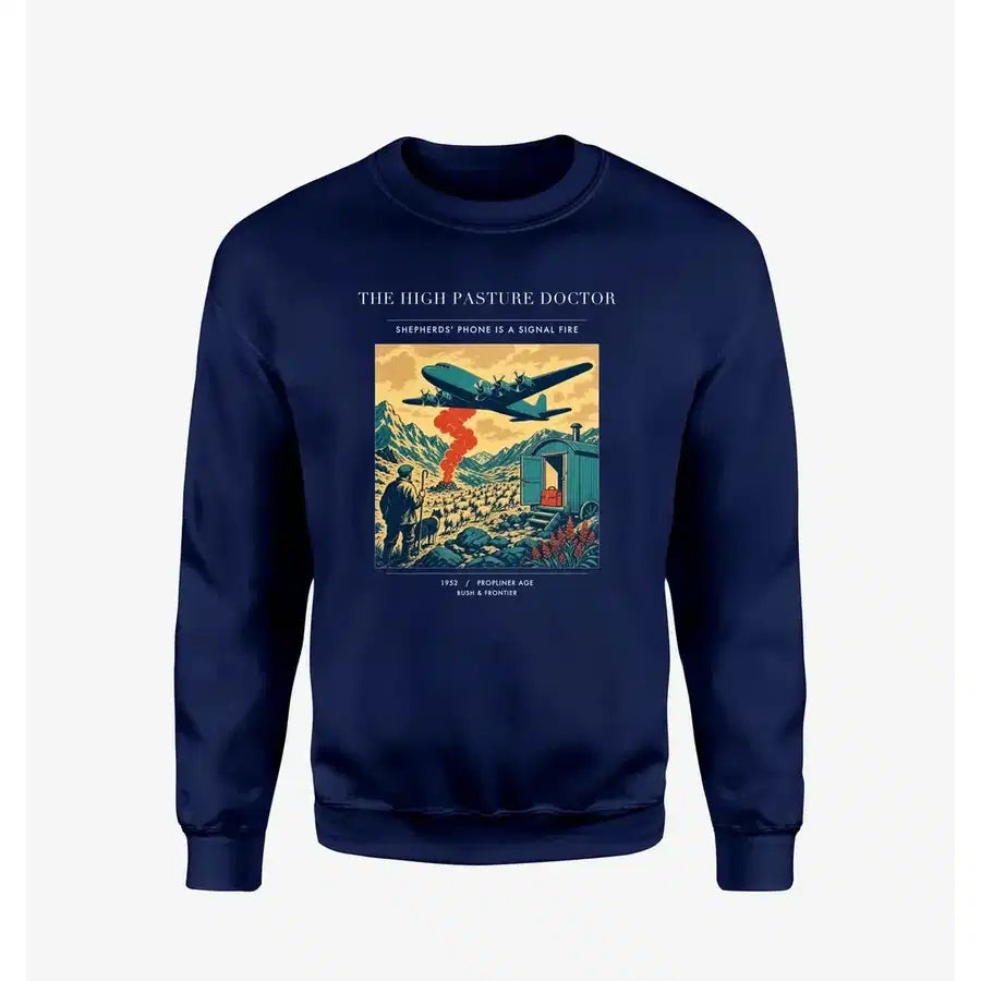 VINTAGE G4348 - The High Pasture Doctor - Designed Sweatshirts design on navyblue