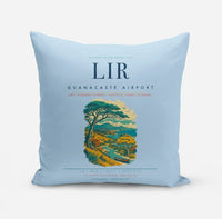 Thumbnail for Guanacaste Airport (LIR) design on light blue pillow