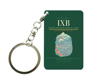 Thumbnail for Bagdogra International Airport IXB — Siliguri Key Chain design on dark green key chain