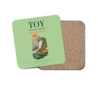 Thumbnail for Toyama Airport (TOY) design on light green 1 piece coaster