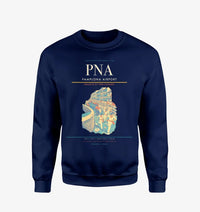 Thumbnail for Pamplona Airport (PNA) design on navy blue sweatshirt