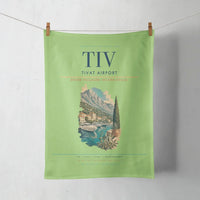 Thumbnail for Tivat Airport (TIV) design on light green towel