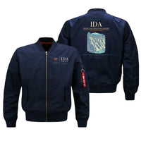Thumbnail for Idaho Falls Regional Airport (IDA) design on blue bomber jacket