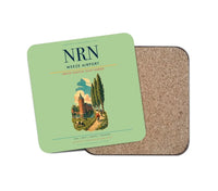 Thumbnail for Weeze Airport (NRN) design on light green 1 piece coaster