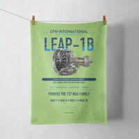 Thumbnail for CFM LEAP-1B design on light green towel